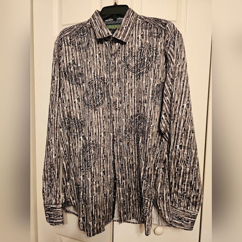 Inserch Icon Paisley Men's Shirt Large